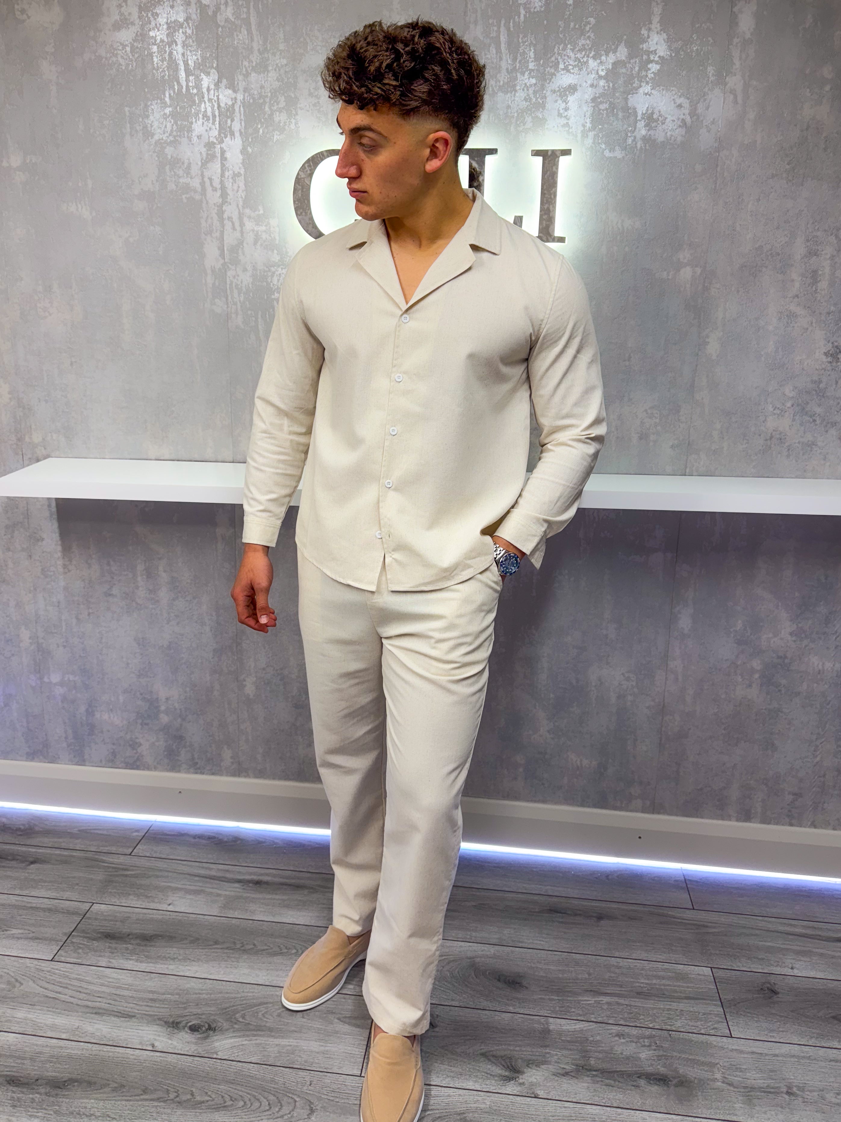 The Linen Shirt - Oatmeal