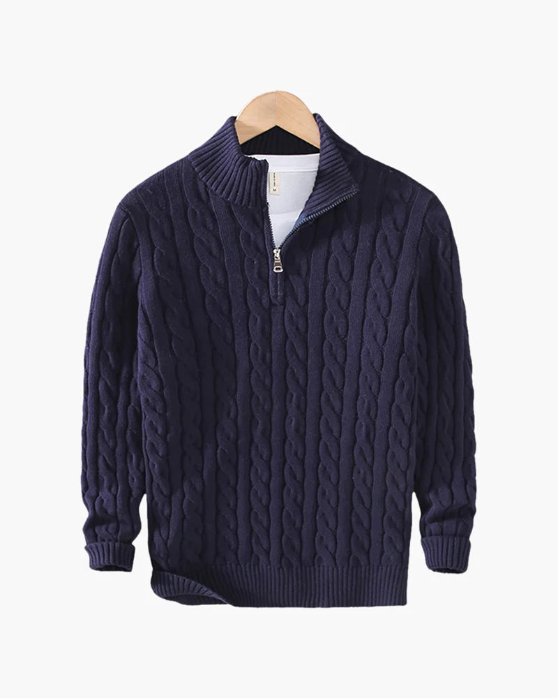 Maglione con mezza zip Cannes - Marina