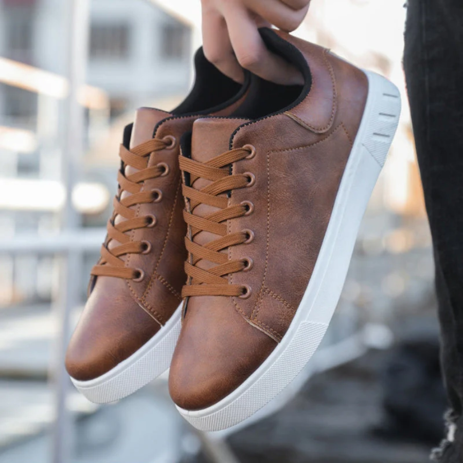 Elliot |Men's Casual Sneakers - Lace-Up Faux leather