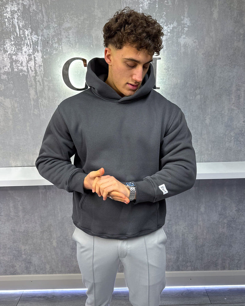 Sudadera con capucha Essential extragrande CALI - Gris