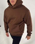 Sudadera esencial de Cali de gran tamaño - Brown