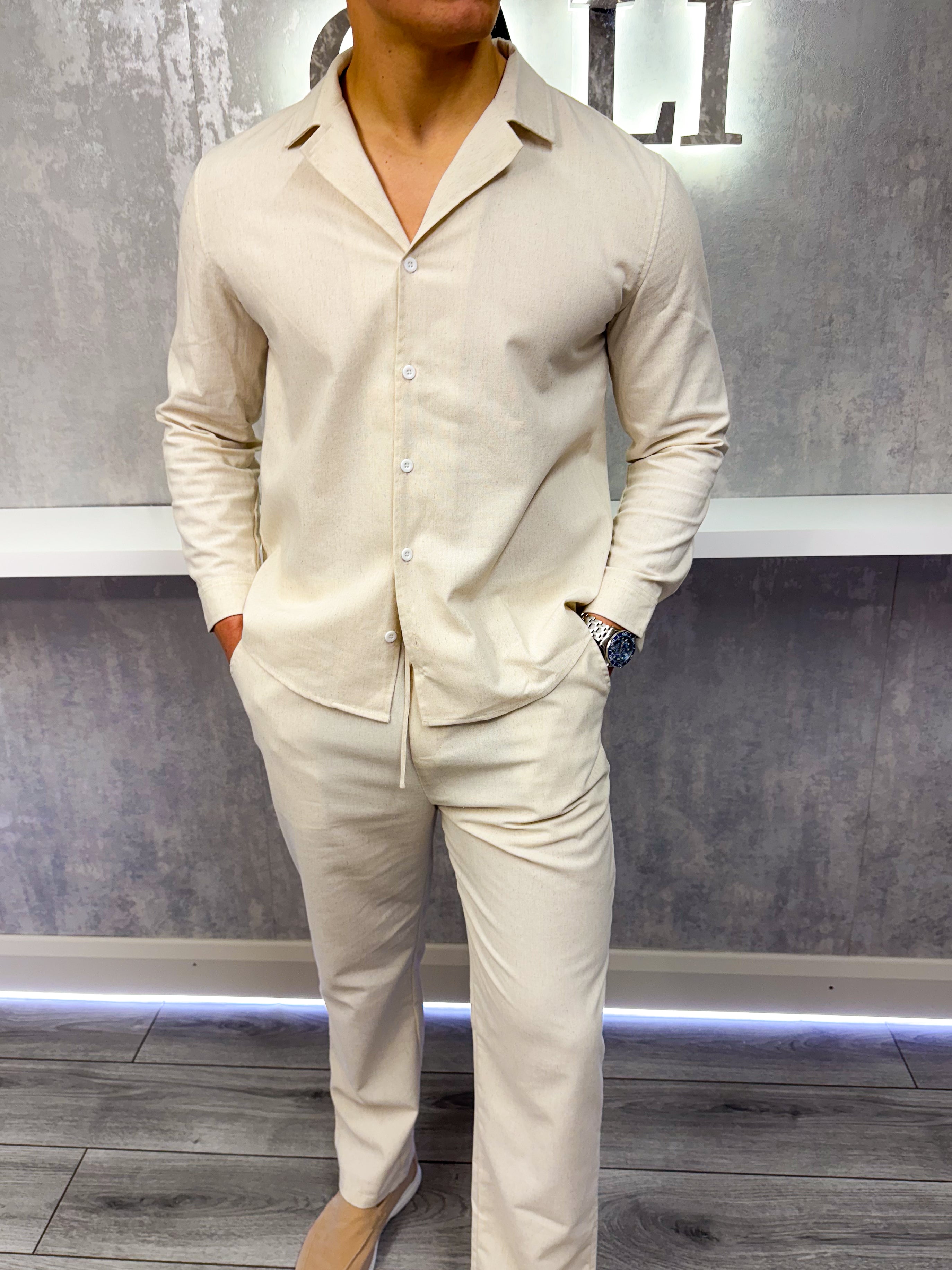 Camicia di lino - Farina d'avena