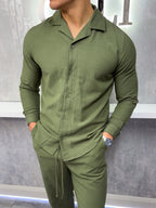 Das Leinenhemd - Khaki
