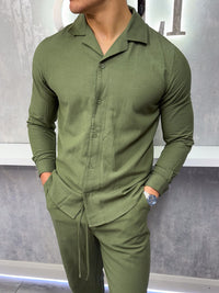 Das Leinenhemd - Khaki