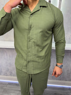 Das Leinenhemd - Khaki