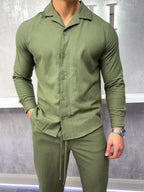 Das Leinenhemd - Khaki