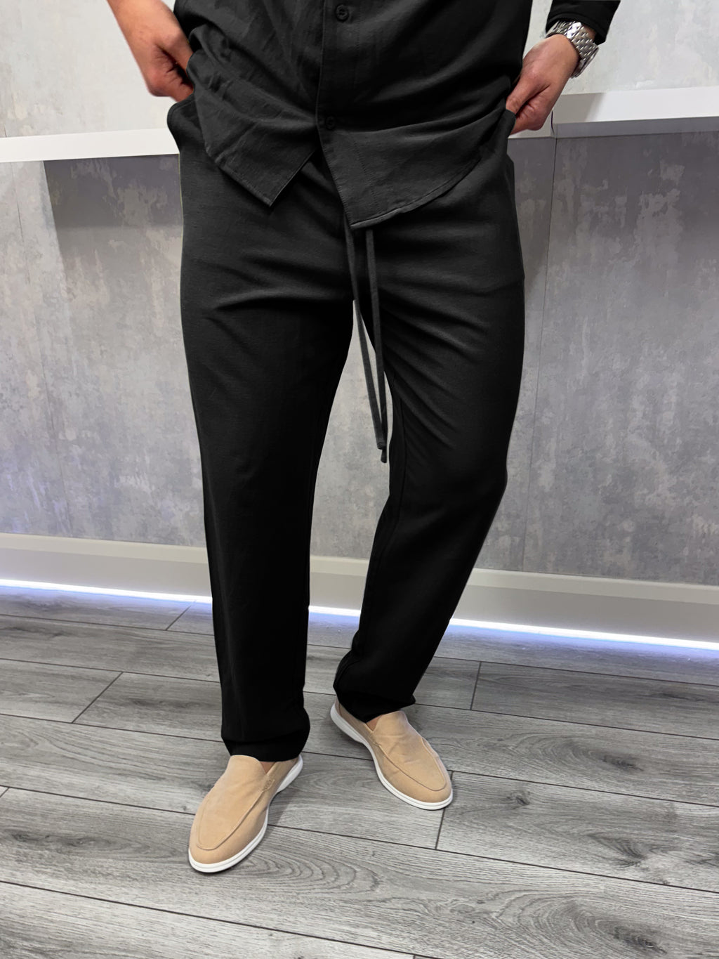Die Leinenhose - Schwarz
