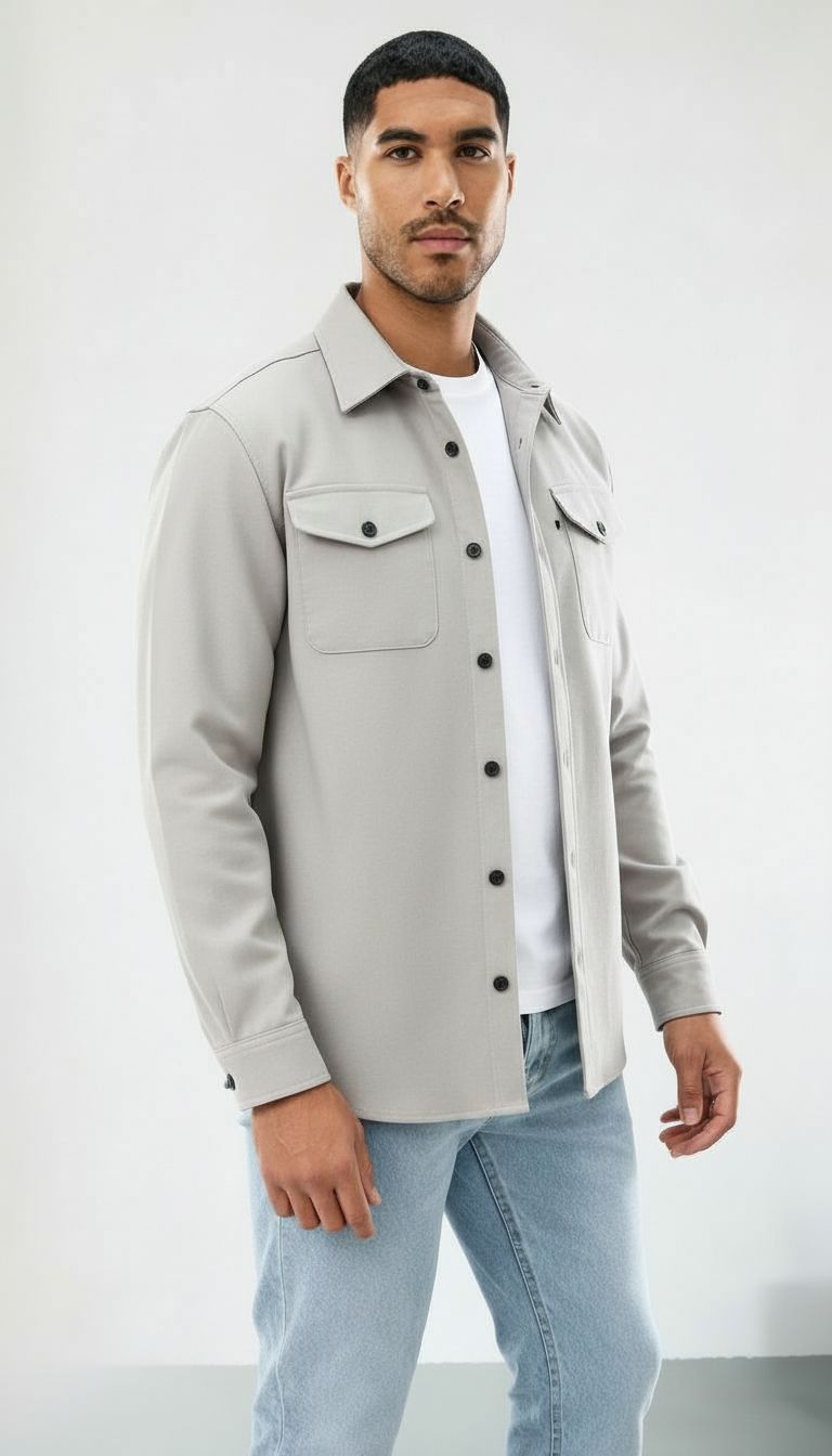 Callum | Uomo Camicia over in cotone - Vestibilità regolare