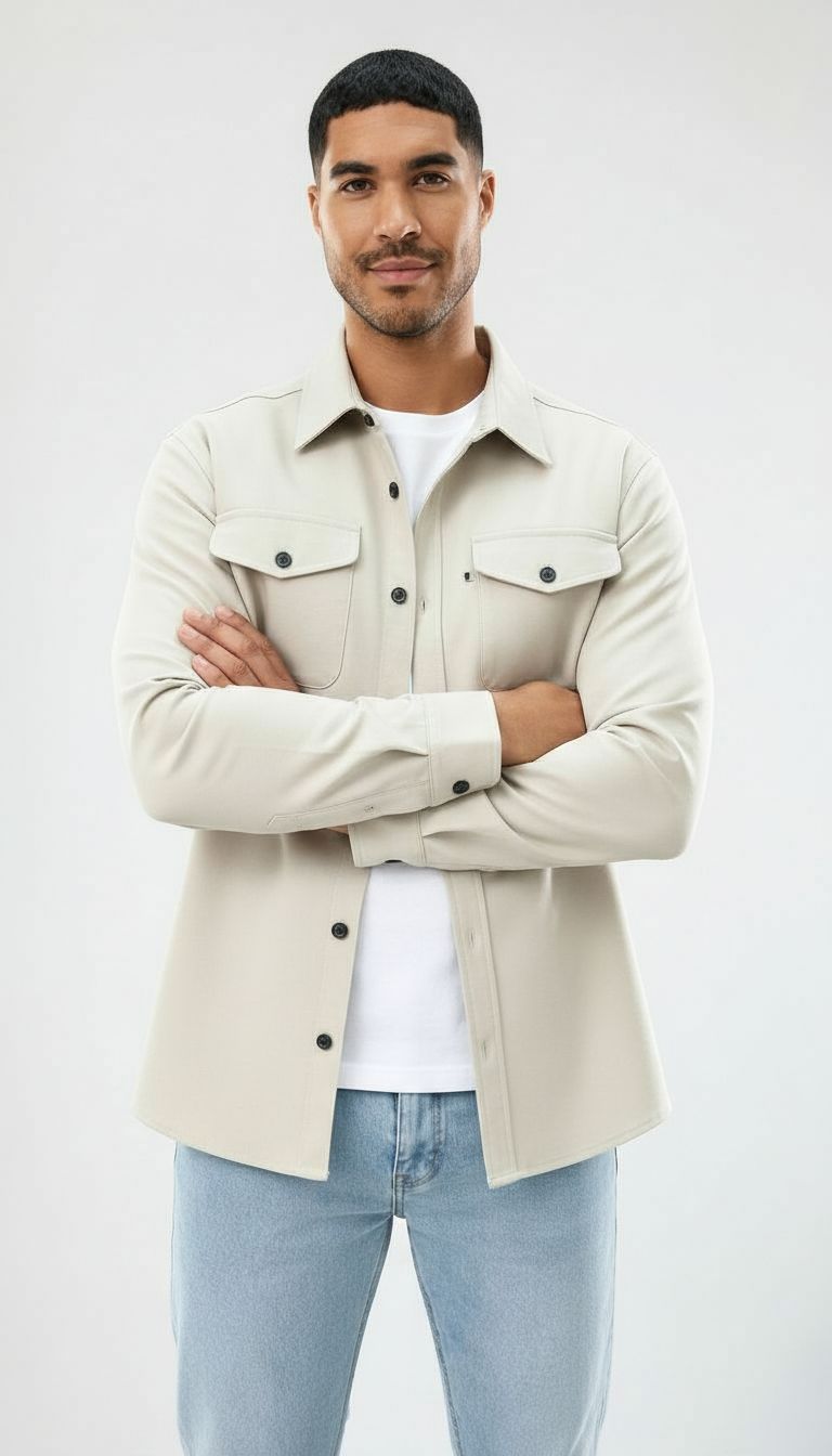 Callum | Uomo Camicia over in cotone - Vestibilità regolare