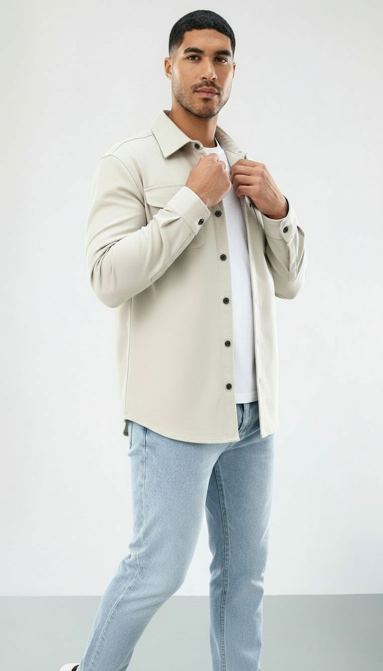 Callum | Uomo Camicia over in cotone - Vestibilità regolare