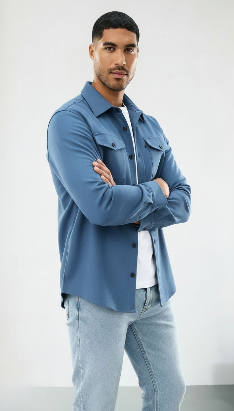 Callum | Uomo Camicia over in cotone - Vestibilità regolare
