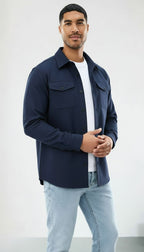Callum | Heren Overshirt van katoen - Normale pasvorm
