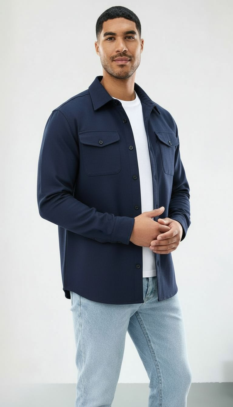 Callum | Uomo Camicia over in cotone - Vestibilità regolare