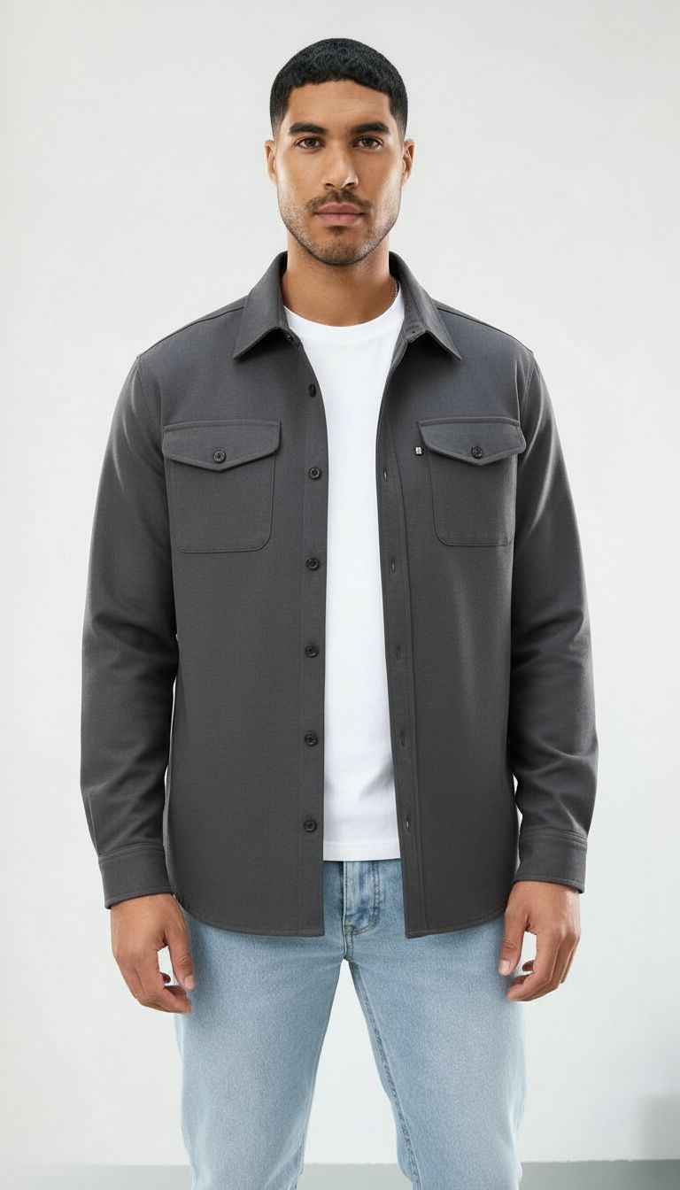 Callum | Uomo Camicia over in cotone - Vestibilità regolare
