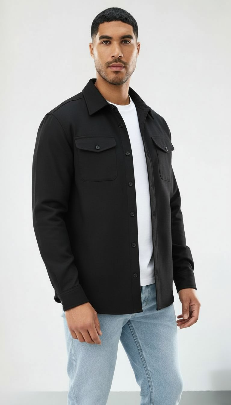 Callum | Uomo Camicia over in cotone - Vestibilità regolare