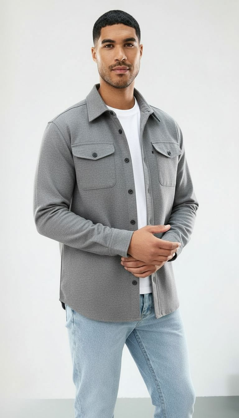Callum | Uomo Camicia over in cotone - Vestibilità regolare