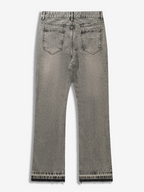 Mens Flared denim jeans - Grey