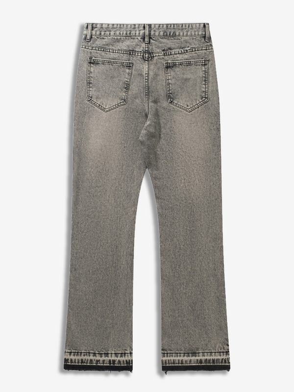 Jeans met wijde pijpen voor heren - Grijs