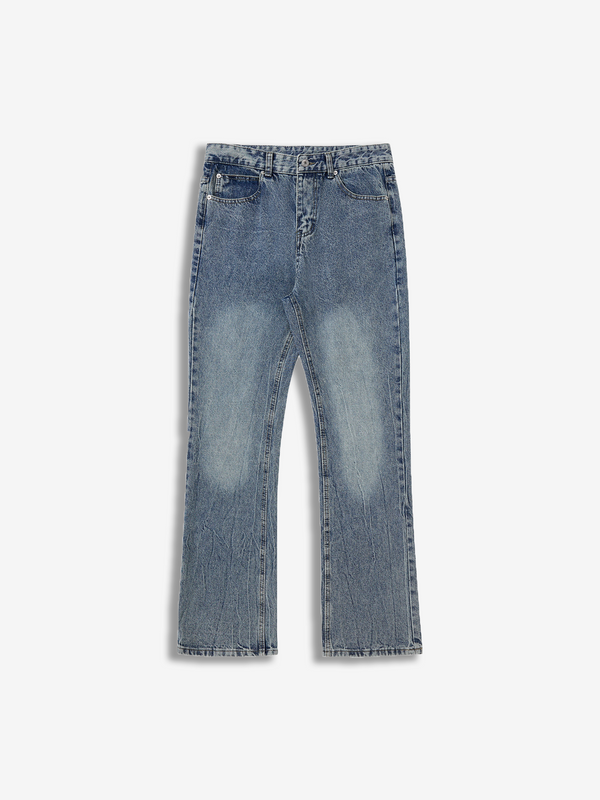 Denim jeans met wijde pijpen voor heren - Lichtblauw