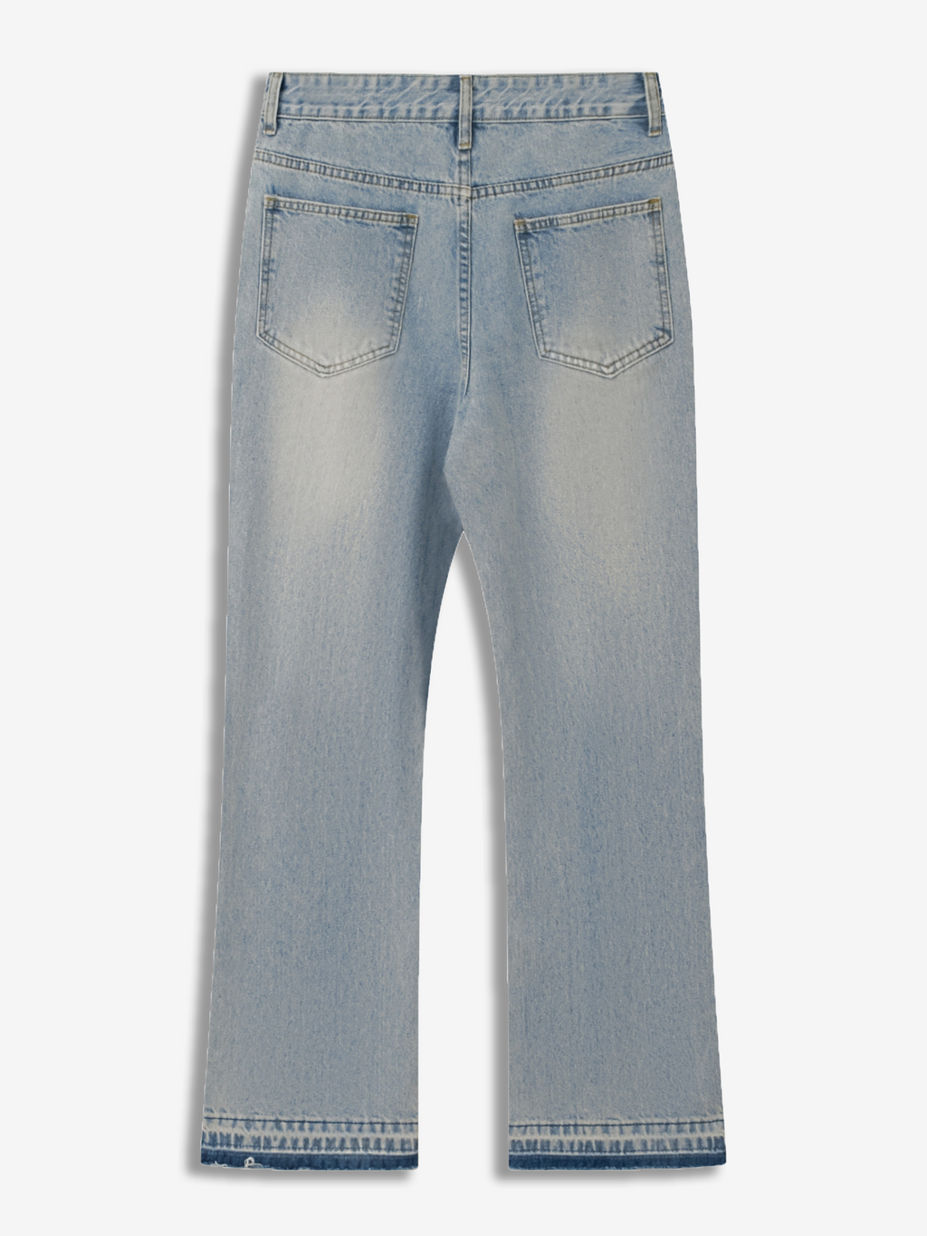 Mens Flared denim jeans - Light blue