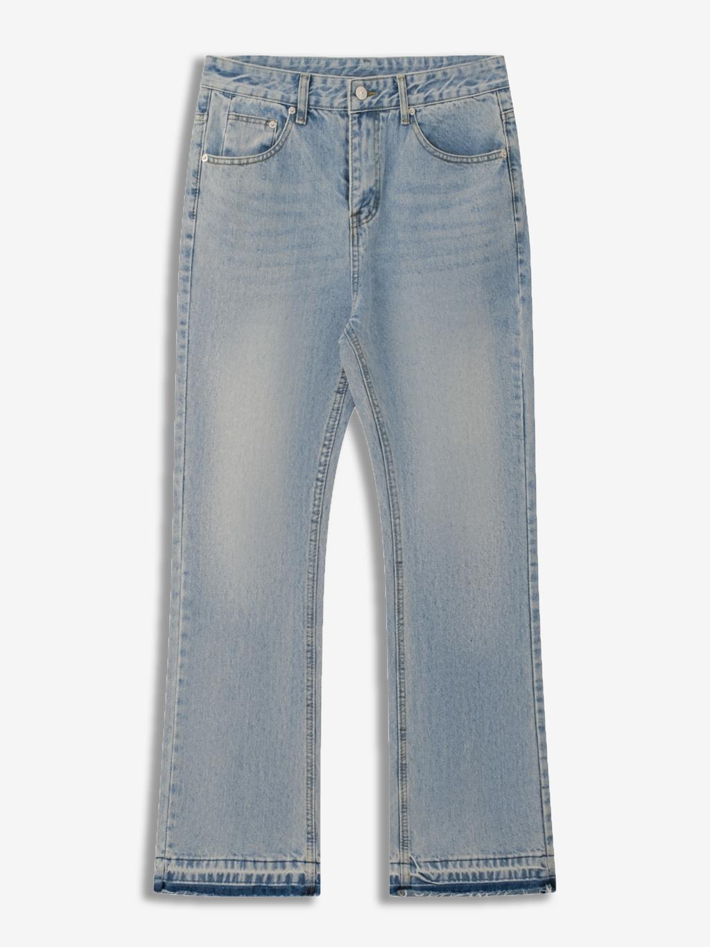 Mens Flared denim jeans - Light blue