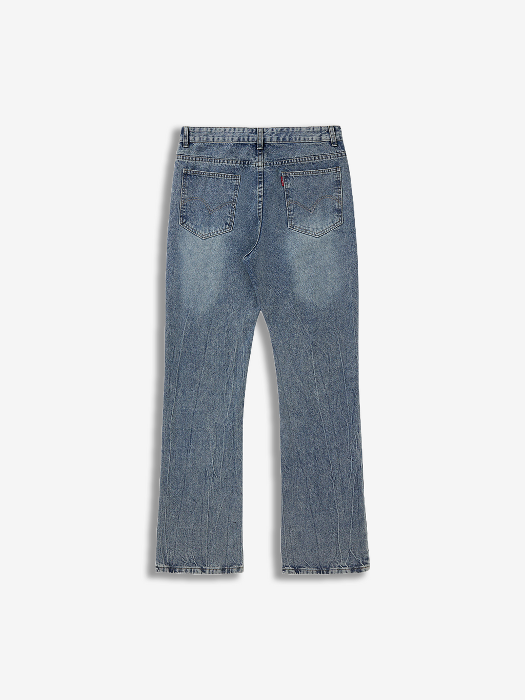 Mens Flared denim jeans - Blue