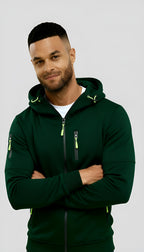 Veste à capuche décontractée pour hommes - Coupe-vent zippé léger pour les activités de plein air au printemps et à l'automne