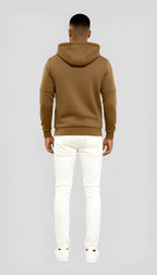 Veste à capuche décontractée pour hommes - Coupe-vent zippé léger pour les activités de plein air au printemps et à l'automne