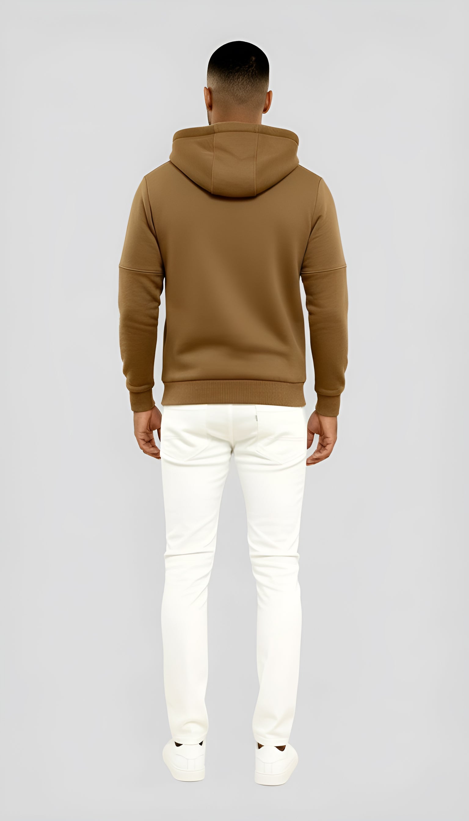 Veste à capuche décontractée pour hommes - Coupe-vent zippé léger pour les activités de plein air au printemps et à l'automne