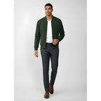 Pull en maille torsadée demi-zip pour hommes - Pull chaud en coton mélangé doux