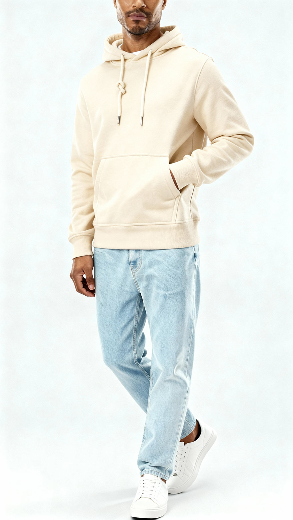 Men's Hoodie – Soft Cotton Blend Pullover with Adjustable Hood & Kangaroo Pocket for Everyday Comfort