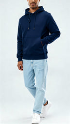 Men's Hoodie – Soft Cotton Blend Pullover with Adjustable Hood & Kangaroo Pocket for Everyday Comfort