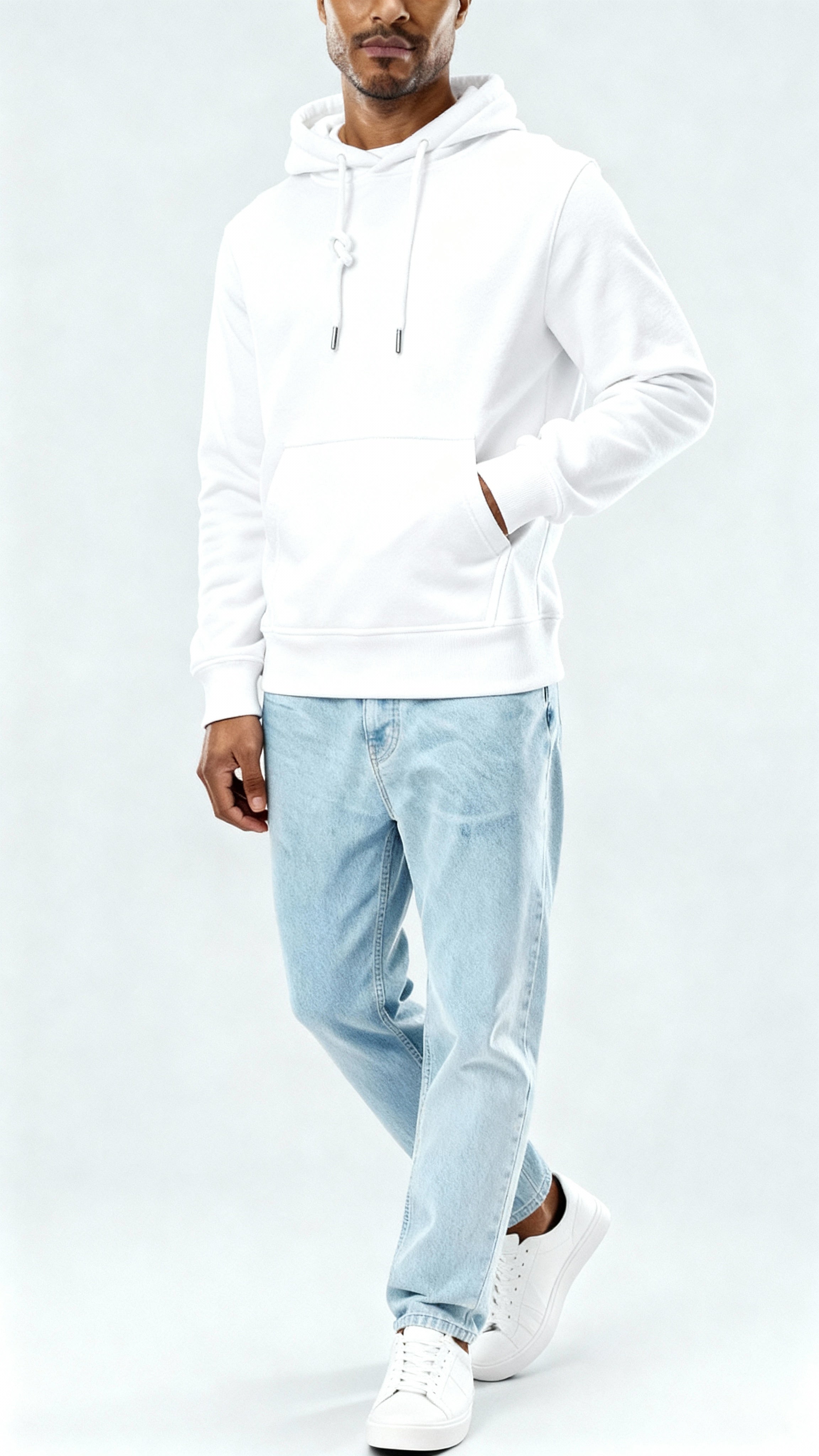 Men's Hoodie – Soft Cotton Blend Pullover with Adjustable Hood & Kangaroo Pocket for Everyday Comfort