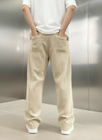 Pantalon côtelé pour homme - Pantalon large et droit pour un style moderne