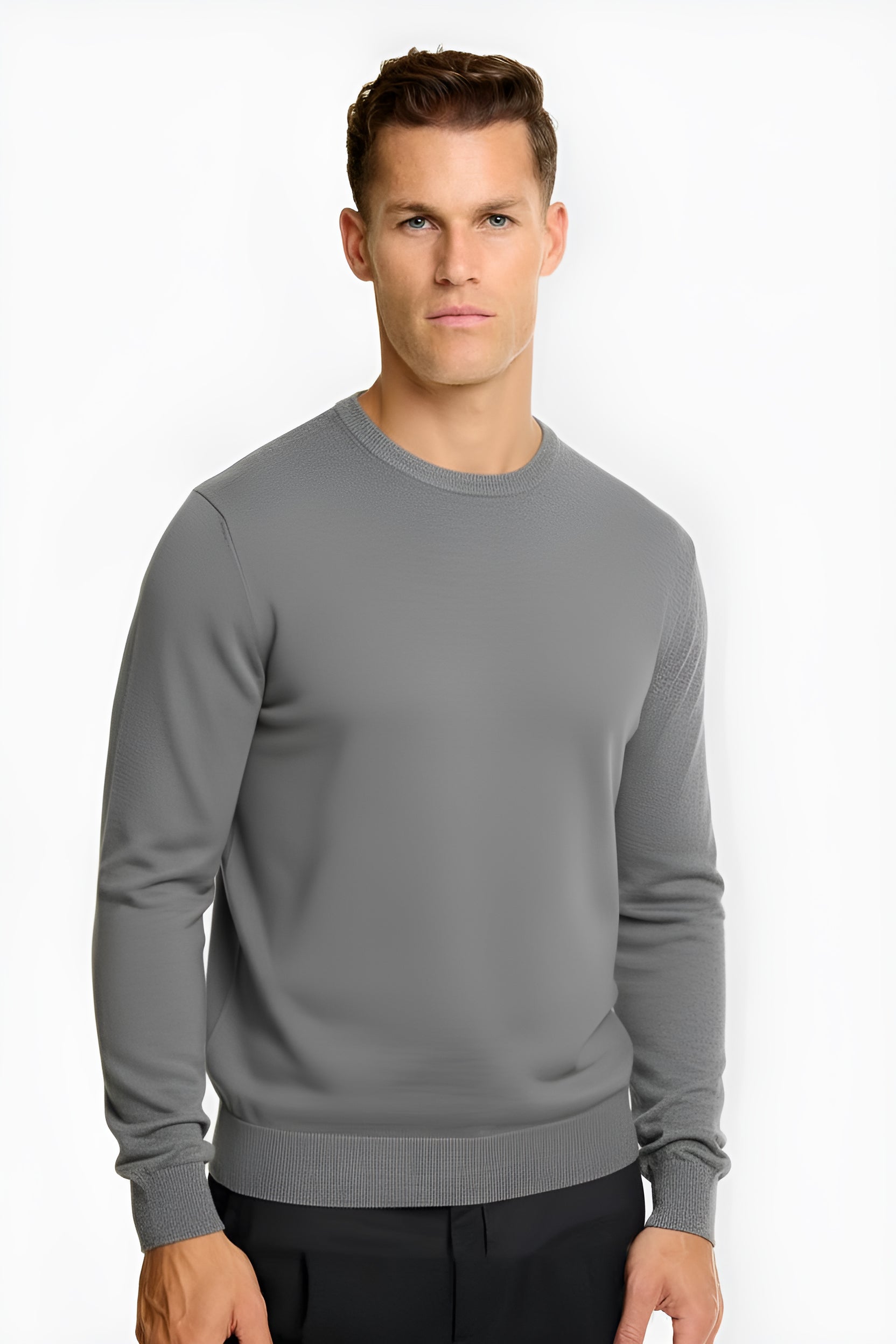 The Milano - Strickpullover für Herren , Klassischer taillierter Look