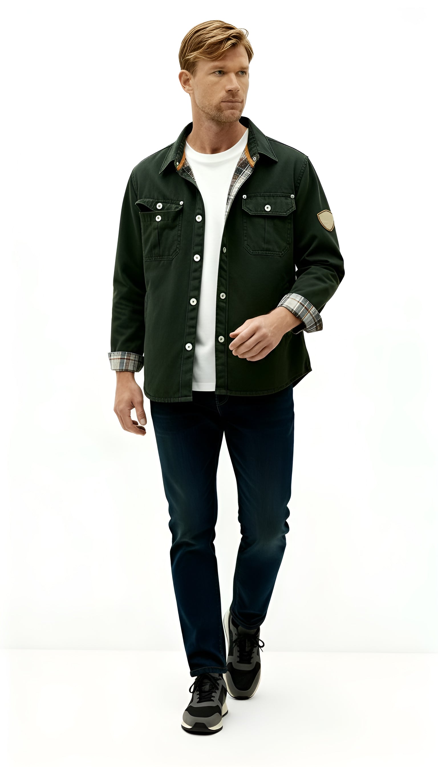 Veste Trucker pour homme - Veste en coton ciré décontractée pour tous les jours et pour l'extérieur