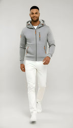 Veste à capuche décontractée pour hommes - Coupe-vent zippé léger pour les activités de plein air au printemps et à l'automne