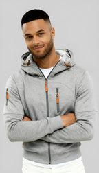 Veste à capuche décontractée pour hommes - Coupe-vent zippé léger pour les activités de plein air au printemps et à l'automne