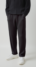Bundfaltenhose - Schwarz