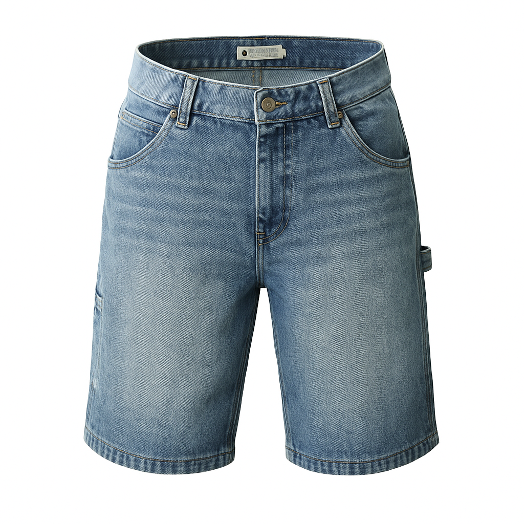 Pantaloncini di jeans Carpenter - Blu lavato