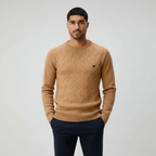 Men’s Crew Neck Jumper with Diamond Pattern – Classic Knit Sweater for Smart & Casual Style