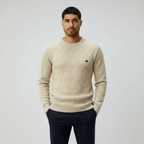 Men’s Crew Neck Jumper with Diamond Pattern – Classic Knit Sweater for Smart & Casual Style