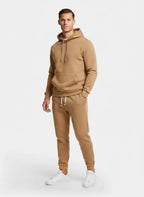 Men’s Tracksuit Set – Pullover Hoodie with Kangaroo Pocket & Tapered Joggers