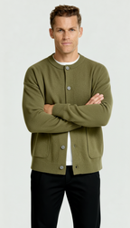 Men’s Knitted Cardigan – Stylish Layering Essential with Tailored Fit