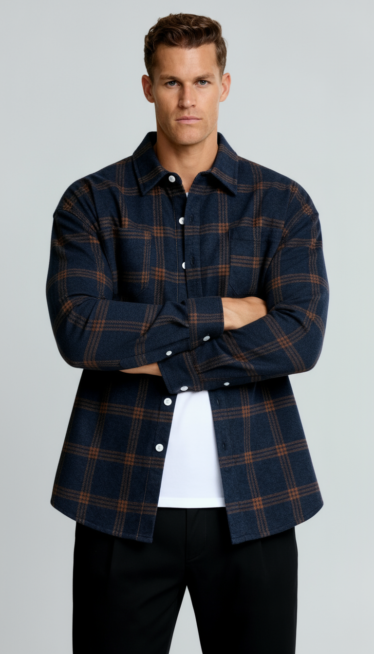 Kariertes Herrenhemd - Klassisches Karomuster, bequeme Passform und vielseitiger Stil